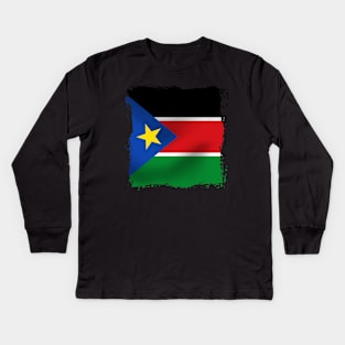 South Sudan artwork Kids Long Sleeve T-Shirt